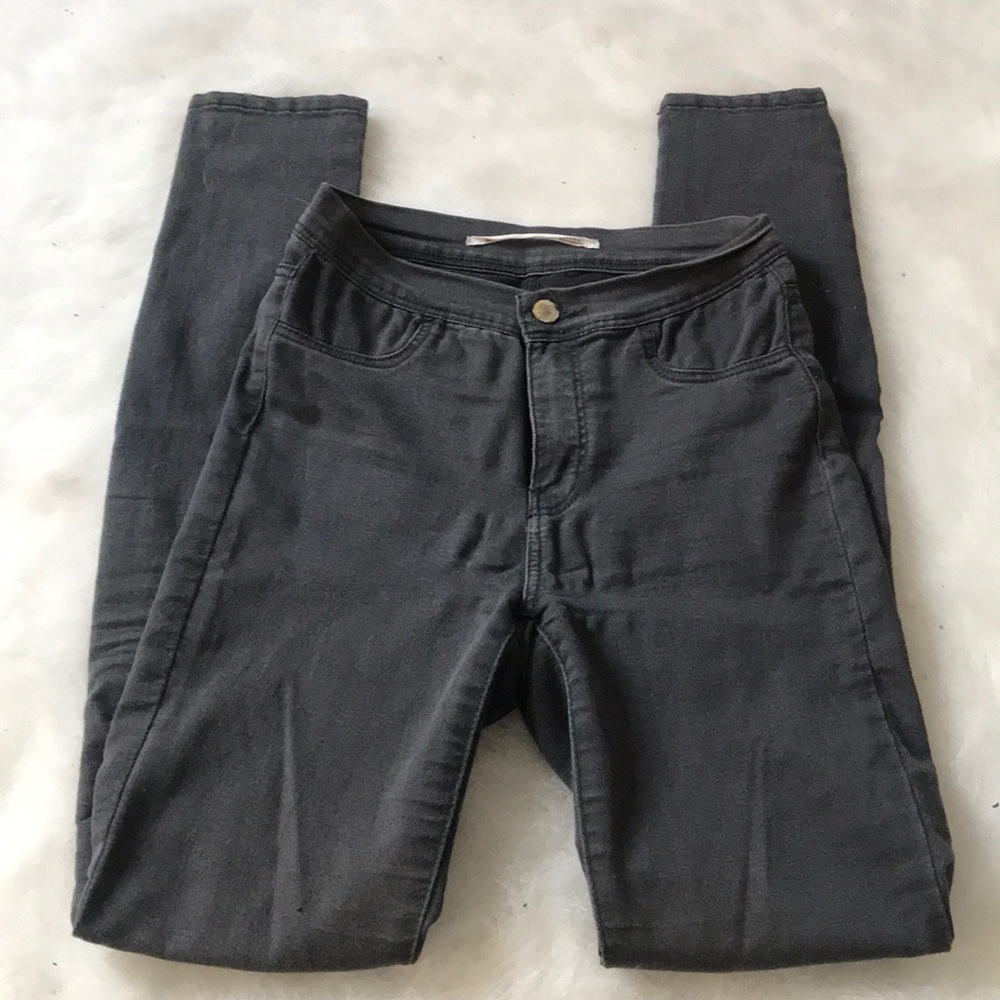 Zara Grey Stretchy Jeggings Jeans Size 2